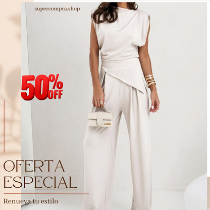 ✨ Set Amélie Conjunto de dos piezas Blusa y Pantalón tipo Palazzo